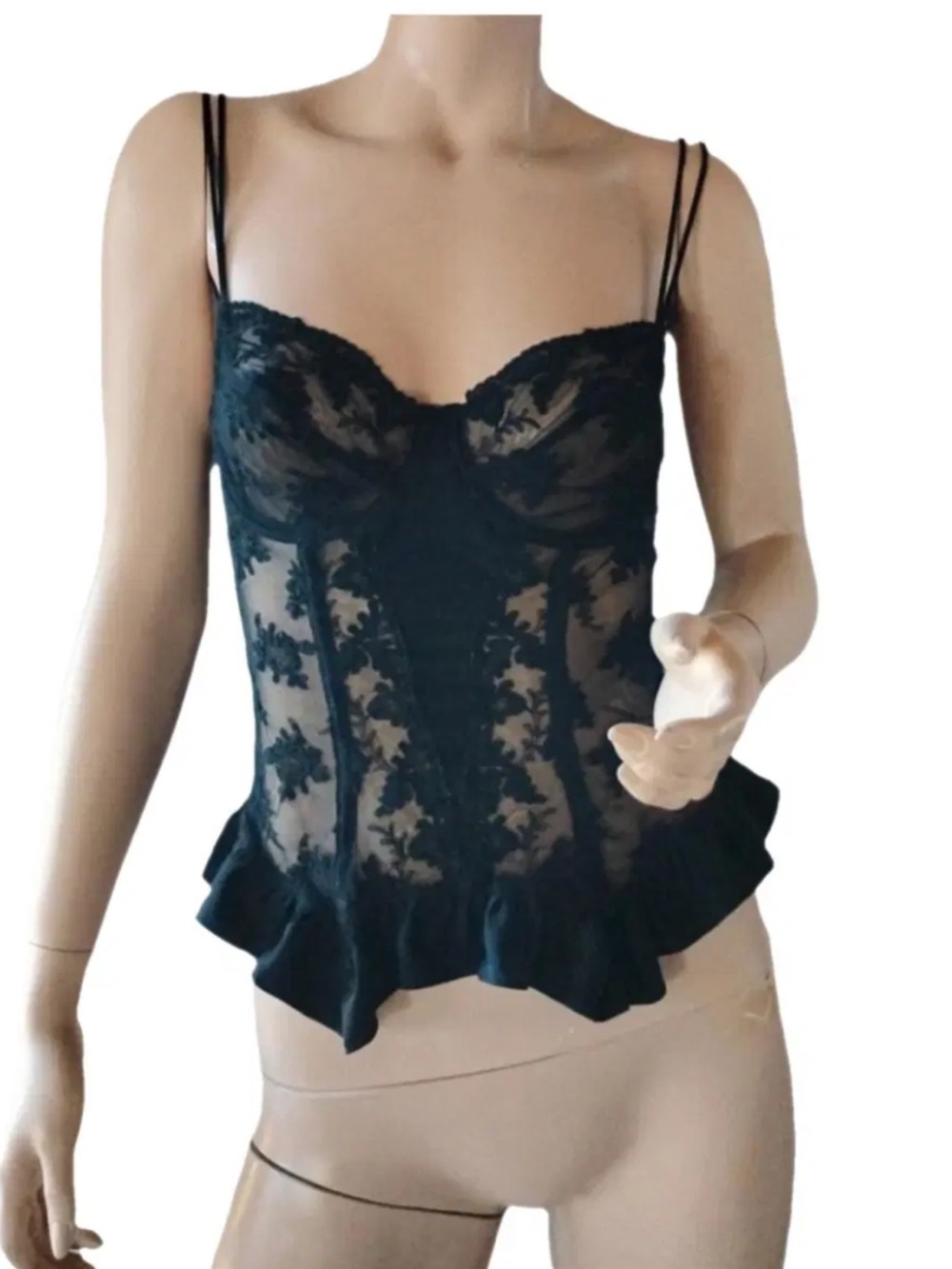 Vintage 90s Christian Dior Lace Bustier
